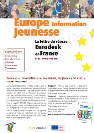 Lettre Eurodesk - Europe Information Jeunesse n°33