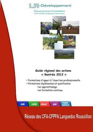Guide des actions des CFA-CFPPA Rentrée 2012