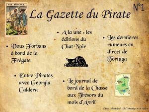 La gazette des pirates n°1