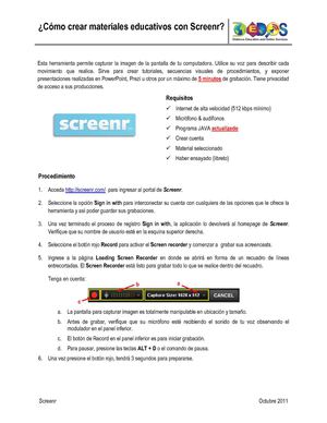 ¿Cómo crear materiales educativos con Screenr?