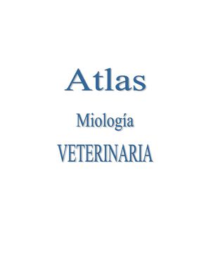 Atlas de Miologia Veterinaria