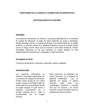 TRASTORNOS DE LA CONDUCTA ALIMENTARIA EN DEPORTISTAS