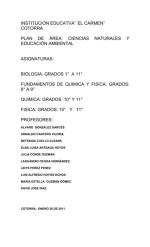 PROGRAMCION CIENCIAS NATURALES 2012