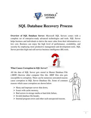 SQL Data Recovery