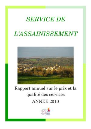 Rapport annuel assainissement 2010
