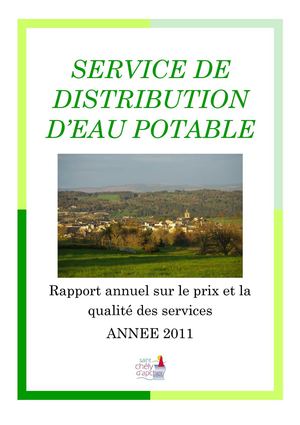Rapport annuel eau 2011