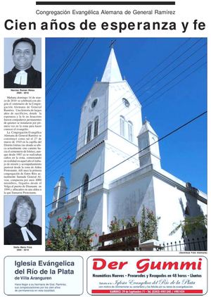 Congregación Evangélica Alemana de Gral. Ramírez - 100 años