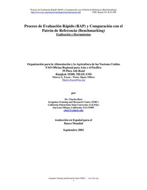 Proceso de Evaluacion Rapido (RAP) y Comparacion con el Patron de Referencia