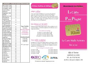 Pass Plagne Eté 2012
