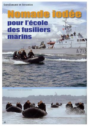 NOMADE IODÉS POUR L'ECOLE DES FUSILIERS MARINS