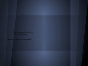 Proceso de producción de un bolso de cuero