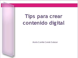 Tips para crear contenido digital 