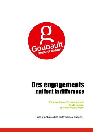 Plaquette Goubault Imprimeur