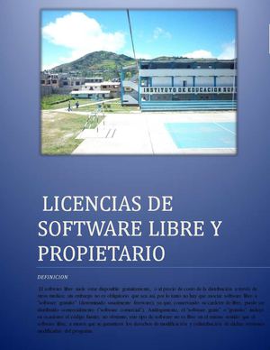 licencias de software libre y propietario