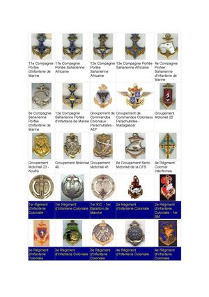 INSIGNES REGIMENTAIRES