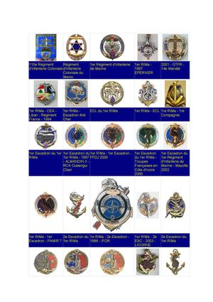 INSIGNES REGIMENTAIRES