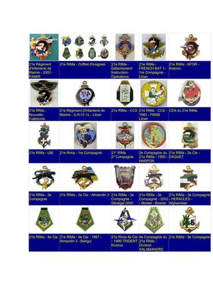 INSIGNES REGIMENTAIRES