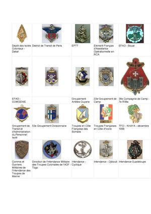 INSIGNES REGIMENTAIRES