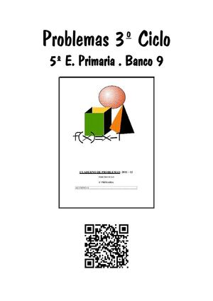Problemas 3º Ciclo E. Primaria. Banco 9