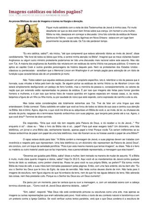 Idolatria O Que A Biblia Diz