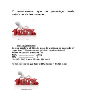 ¿Calculamos porcentajes?