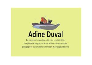 Variations d'Adine Duval sur maison et paysage ardéchois
