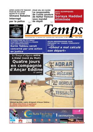 Le temps d'Algérie Edition du 30-07-2012