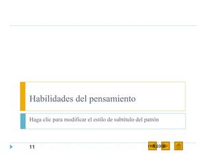 Habilidades del pensamiento