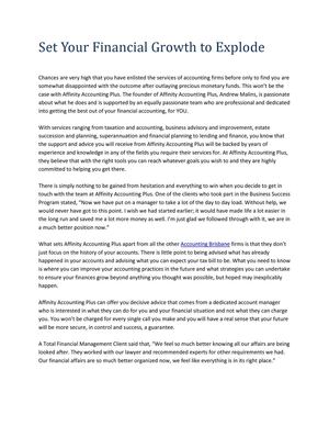 Set Your Financial Growth to Explode