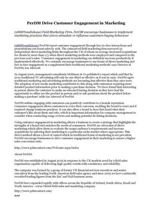 PerDM Drive Customer Engagement in Marketing 