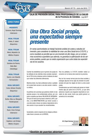 Boletín Julio 2012 - CPSPS