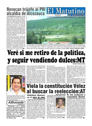 El Matutino 30-5 de agosto