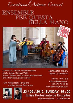 Exceptional Autumn Concert Ensemble Per Questa Bella Mano
