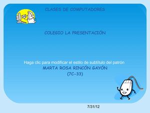 Clasificación de los computadores