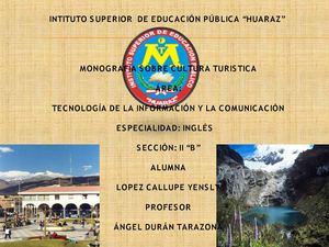 proyecto educativo--cultura turistica en huaraz