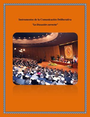 Instrumentos de la Comunicación Deliberativa