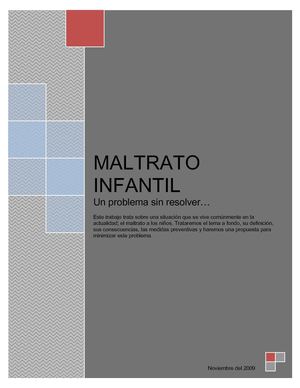 tesis de maltrato infantil