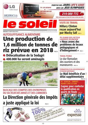 Edition du 01 Aout 2012