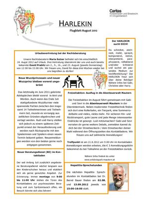 Harlekin Flugblatt August 2012