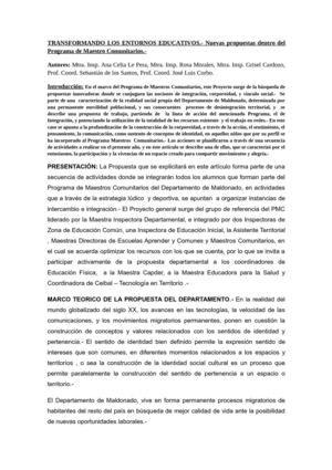 Mini Atletismo en el Programa de Maestro Comunitario