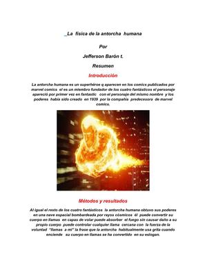 la fisica de la antorcha humana