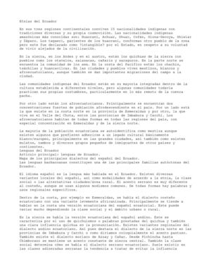 EL ECUADOR Y SUS ETNIAS