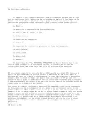 inteligencia emocional