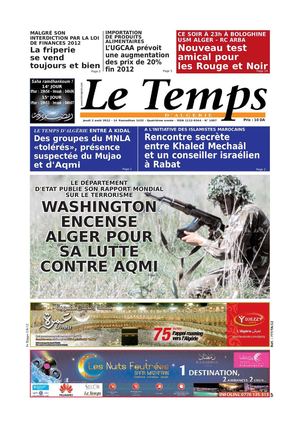 Le temps d'Algérie Edition du 02-08-2012