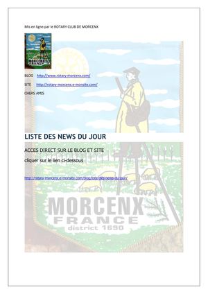 NEWS LETTER DU 7 aout 2012