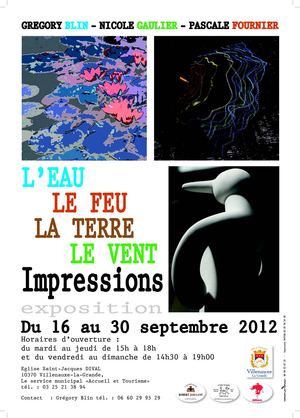 Affiche Grégory Blin artiste peintre