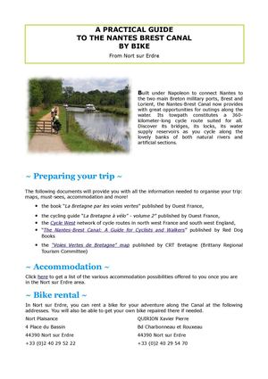 A Practical Guide to the Nantes - Brest Canal