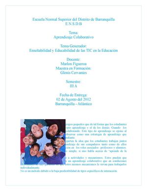 Aprendizaje Colaborativo