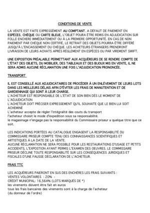 VENTE D\'OBJETS D\'ART ET D\'AMEUBLEMENT 11-08-2012
