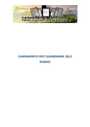 Campamento FEFC Guardamar 2012
